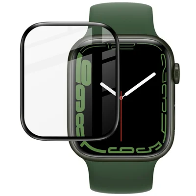 Прозрачная пленка-защита экрана IMAK из стекла PMMA с полным покрытием для Apple Watch Series 9 / 8 / 7 45 мм