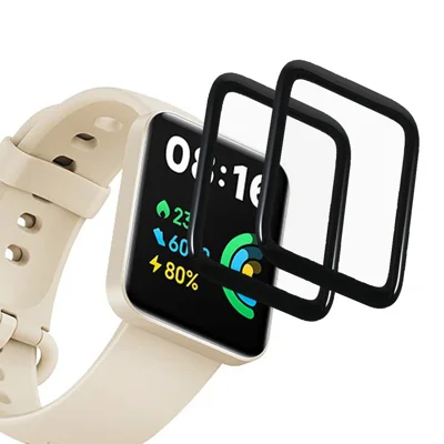 2 набора PMMA износостойких высокопрозрачных защитных пленок для экрана Xiaomi Redmi Watch 2 Lite