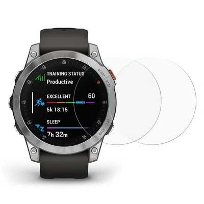 For Garmin Epix Gen2 / Epix 2PCS Watch Screen Film Smooth Arc Edge Dustproof Tempered Glass Screen Protector