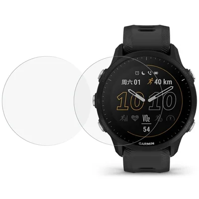 Für Garmin Forerunner 955 2 Stück/Pack 2,5D Arc Edge Gehärtetes Glas Schutzfolie HD Smartwatch Bildschirmschutz