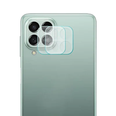 ENKAY HAT PRINCE 2Pcs / Set for Samsung Galaxy M33 5G (Global Version) / M53 5G Camera Lens Protector 0.2mm Ultra Slim Full Glue High Aluminum-silicon Glass Film
