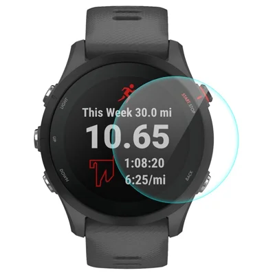 ENKAY HAT PRINCE For Garmin Forerunner 255 Watch Screen Protector 0.2mm Full Glue 9H Hardness High Aluminum-silicon Glass Film