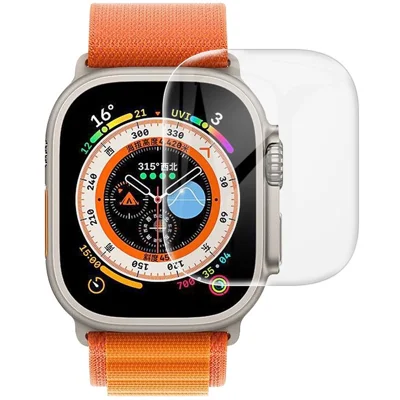 IMAK 2Pcs / Set Hydrogel Film III for Apple Watch Ultra 4 / Ultra 3 / Ultra 2 / Ultra 49mm, Full Coverage Curved Screen Protector Anti-scratch TPU Watch Screen Film