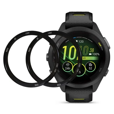 2Pcs / Pack For Garmin Forerunner 265 Watch Screen Protector PMMA 3D Curved HD Clear Film