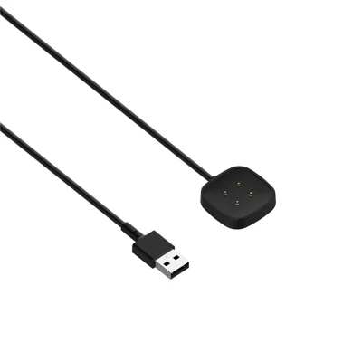 Ersatz-Ladegerät für Smartwatch für Fitbit Ace LTE / Versa 3 / Versa 4 / Sense / Sense 2, Ladekabel-Dock (1 m) mit Chip zur Überspannungsschutz