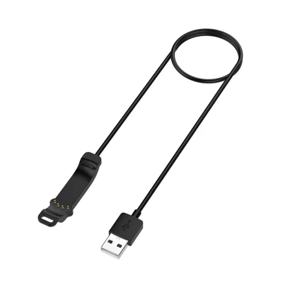 Voor Polar Unite 1 m USB-oplaadkabel Smartwatchlader - Zwart