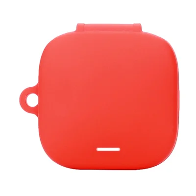 Silikonhölje till Xiaomi Redmi Buds 6 Active, Bluetooth-kompatibla hörlurar med anti-förlustlina - Röd