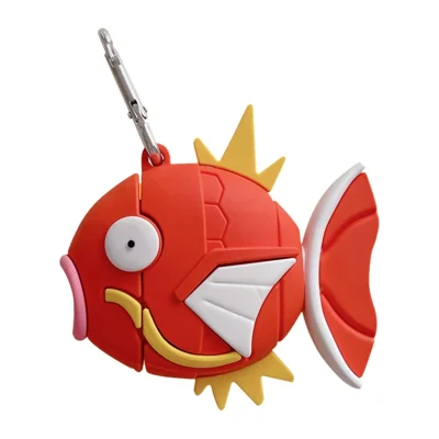 For Apple AirPods 3 Bluetooth-compatible Earphone Cover Cartoon Design Soft Silicone Protective Sleeve - Red Carp