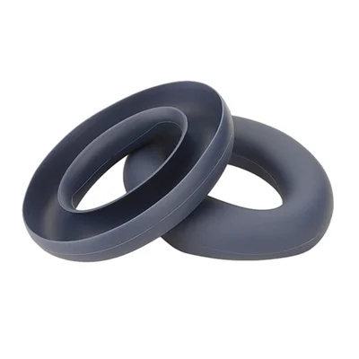 1 Pair Headphone Earpad Cap Sleeve for Anker Soundcore Life Q20i Soft Silicone Earpad Cover - Dark Blue