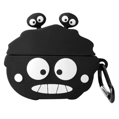 For Edifier X5 Pro Cartoon Silicone Case Bluetooth-compatible Earphone Cover with Carabiner - Smile Briquette