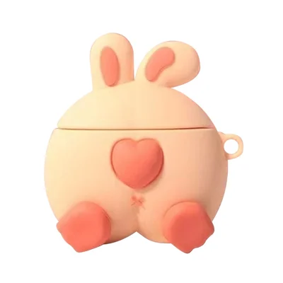 For Oppo Enco Air2 Bluetooth-compatible Earphone Cover Lovely Cartoon Silicone Dust-proof Case - Rabbit Butt