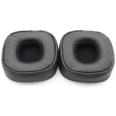 JZF-388 For Marshall Major IV Headphone Earpads Protein Leather Replacement Earmuffs - Black