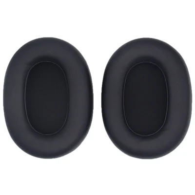 JZF-400 For Jabra Elite 85h Headphone Earpads Protein Leather+Sponge Replacement Earmuffs - Black