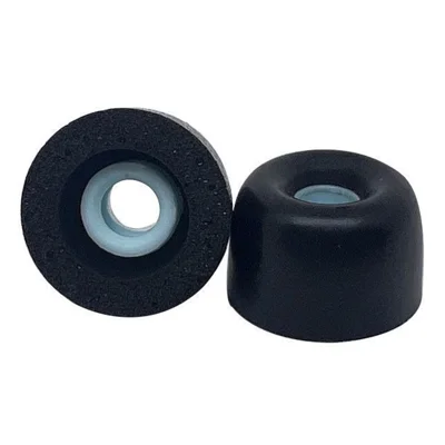 1 Pair Memory Foam Eartips for Sony WF-1000XM4 , Anti-Slip Replacement Ear Tips - Black / Size: L