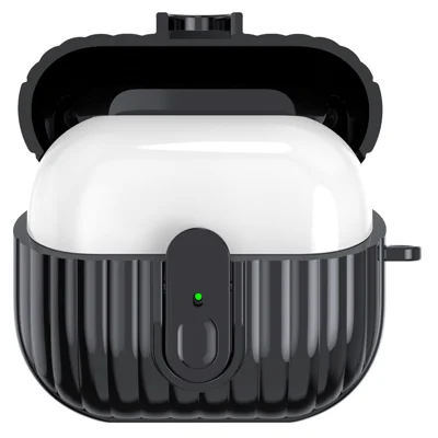 For Samsung Galaxy Buds3 Shockproof Case Anti-Scratch Bluetooth-compatible Earphone Cover - Black