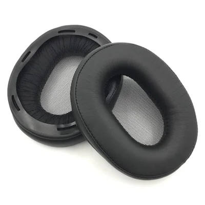 1 Pair For Sony MDR-1R / MDR-1RMK2 Headphone Earpads Soft Leather+Memory Foam Earmuffs - Black