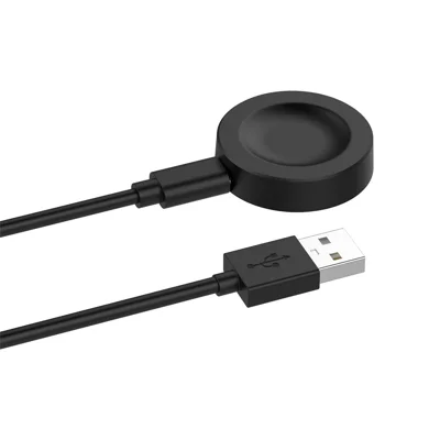 Smart Watch USB Cable Wireless Charger Dock for Huawei Watch GT 5 46mm 41mm / Watch D / Watch GT Runner / GT 3 46mm / Watch 3 / 3 Pro - Black