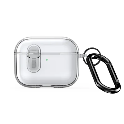 DUX DUCIS For AirPods Pro 3 Earphone Case  PECL Series PC+TPU Bluetooth-compatible Earphone Cover with Hook - Clear