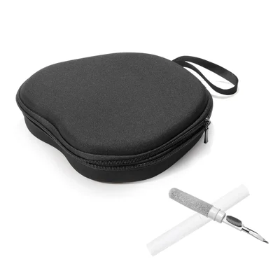 For JBL Tune 760NC Headphone Case EVA Hard Shell Storage Bag With Cleaning Pen Set - Black
