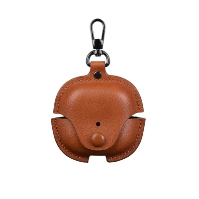 For Huawei FreeClip 2 Earphone Case Business Leather + PC Protective Cover - Brown