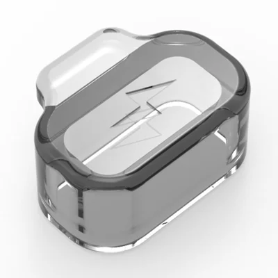 TPU Dust Cover for Coros Apex 2 Pro / Apex Pro / Apex 2 Smart Watch Charging Port Dust Plug - Transparent Black