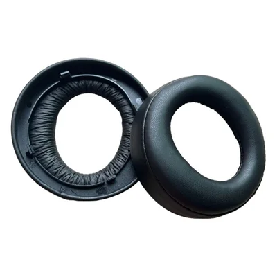 1 Pair Protein Leather Ear Pads for Sony PlayStation Gold Wireless Headset (CUHYA-0080) Replacement Ear Cushions - Black