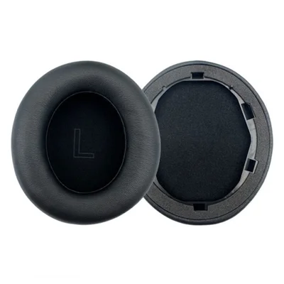 1 Pair For Anker Soundcore Life Q30 Headphone Protein Leather Cushion Earpads Replacement Ear Pads - Black
