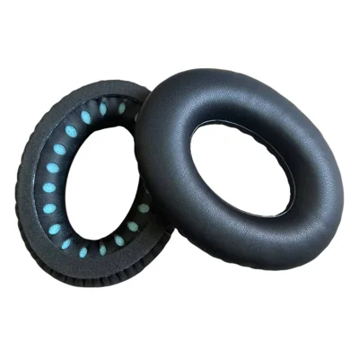 Ear Pads for Bose QuietComfort 45/35/25 Headphone Protein Leather Cushion Earpads Replacement - Black