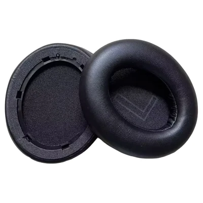 1 Pair For Anker Soundcore Life Q20i/Q20 Headphone Protein Leather Cushion Earpads Replacement Ear Pads - Black