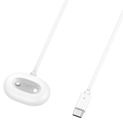 For Google Pixel Watch 4 45mm / 41mm Type-C Magnetic Watch Charger with 1m Charging Cable - White