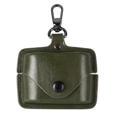 For Sony WF-1000XM6 Earphone Case PU Leather Bluetooth-Compatible Earbud Charging Bin Protective Cover - Green