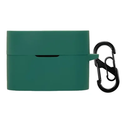 For Sony WF-1000XM6 Silicone Case Bluetooth-compatible Earphone Anti-scratch Protective Cover with Hook - Green