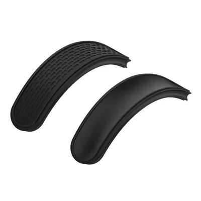 2 Stück Kopfbügel-Pads für Apple AirPods Max, Silikon-Ersatzpolster, doppelseitig, wasserdicht, Kopfhörer-Kopfbügel-Bezug - Schwarz