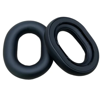 For Nothing Headphone (a) / (1) Memory Foam Replacement Ear Pads Protein Leather Headphone Ear Cushions - Black