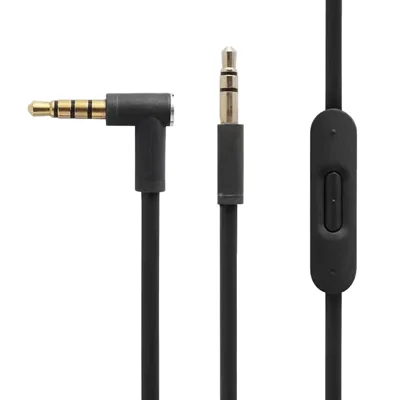 Cavo Audio 1,5 m per Beats Mixr/Studio Pro/3/2/Solo2/Solo3, Cavo di Ricambio da 3,5 mm con Microfono - Nero