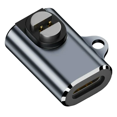 Adattatore di Ricarica Magnetico Femmina USB-C CF / ST-SXW 5V 300mA per Cuffie a Conduzione Ossea Suunto Wing / Sonic