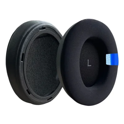 2Pcs for Sennheiser Momentum 4 Ear Cushions Ice Silk + Cooling Gel Replacement Ear Pads - Black