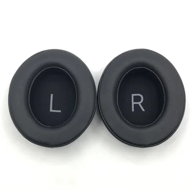 2 stuks oorproppen voor Sennheiser Momentum 3 Wireless, oorproppen van proteïneleren met geheugenschuim, vervangende oorkussens - zwart