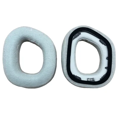 2Pcs for Corsair HS80 RGB Wireless/USB Replacement Ear Cushions Velvet + Memory Foam Earpads - Gray