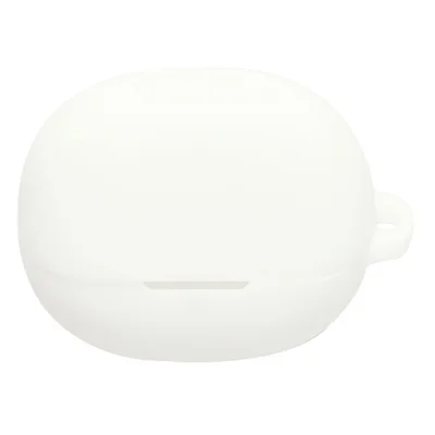 Für QCY MeloBuds N20 / MeloBuds N20 Pro Silikonhülle für kabellose Ohrhörer mit Anti-Verlust-Schnalle - Weiß