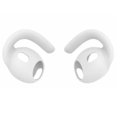 AHASTYLE WG212 1 Paar für AirPods Pro 3 Silikon-Ohrhaken Anti-Rutsch-Ohrbügel - Weiß