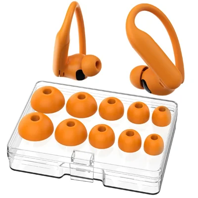 AHASTYLE WG150-2 5 Pairs Silicone Ear Tips for Beats Powerbeats Pro 2 / Powerbeats Fit (2025) , Size XS + Size S + Size M + Size L + Size XL - Orange
