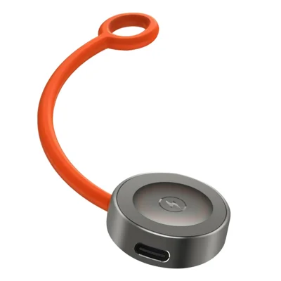 171 3W Magnetic Wireless Charger Zinc Alloy + ABS Charging Base for Smart Watch and Earbuds - Black