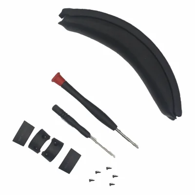 JZF-660 For Sony WH-1000XM3 Headphone Headband Sheepskin + PC Replacement Headband Kit - Black