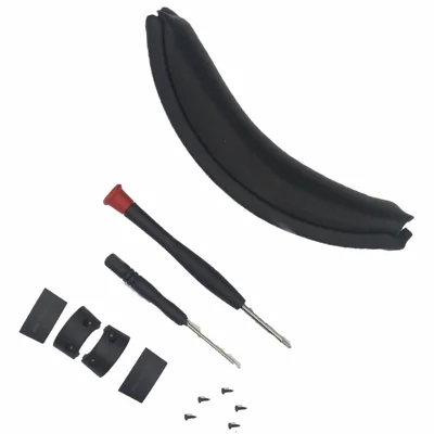 JZF-661 For Sony WH-1000XM4 Headband Replacement Kit Sheepskin + PC Headphone Headband - Black