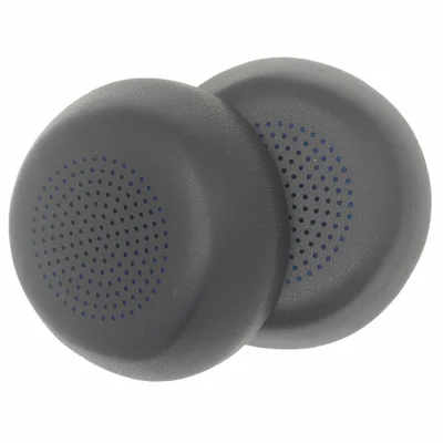 JZF-662 1 Pair For Anker PowerConf H700  /  H500 Headphone Ear Pads Sponge + Protein Leather Earpad Covers - Black