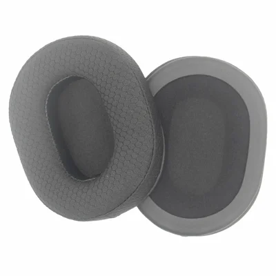 JZF-675 1 Pair For Sony INZONE H3 Headphone Ear Pads Mesh Fabric + Sponge Replacement Earpad Covers - Black