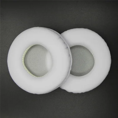JZF-688 1 Pair For Anker Soundcore H30i Replacement Ear Pads Sponge + Protein Leather Headphone Earpad Covers - White