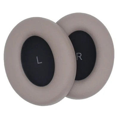 JZF-691 1 Pair For Sennheiser Momentum 5 Wireless Headphone Ear Pads Protein Leather Sponge Replacement Earpad Covers - Grey