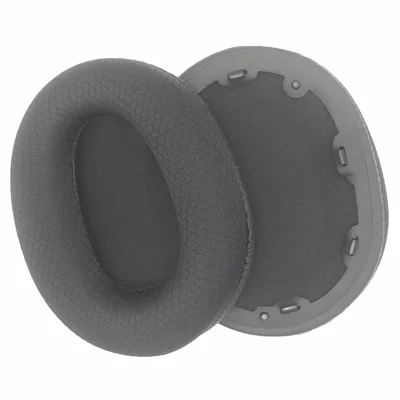 JZF-677 1 Pair For Sony INZONE H9  /  H7 Headphone Ear Pads Mesh Fabric + Sponge Replacement Earpad Covers - Black